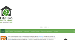 Desktop Screenshot of floridagreenhomeconsultants.com